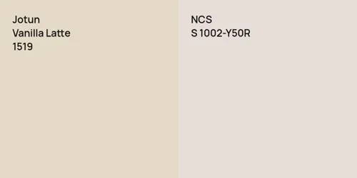 1519 Vanilla Latte vs S 1002-Y50R null