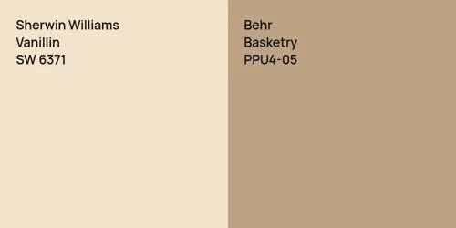 SW 6371 Vanillin vs PPU4-05 Basketry