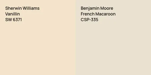 SW 6371 Vanillin vs CSP-335 French Macaroon