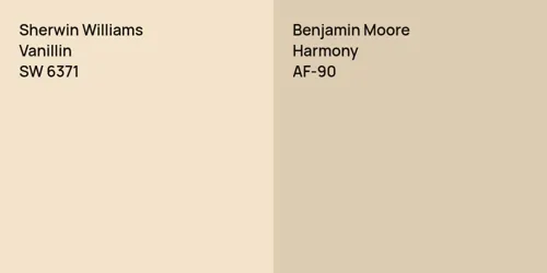 SW 6371 Vanillin vs AF-90 Harmony