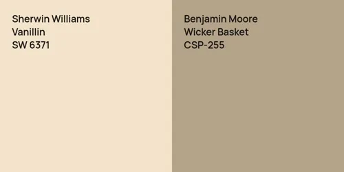 SW 6371 Vanillin vs CSP-255 Wicker Basket