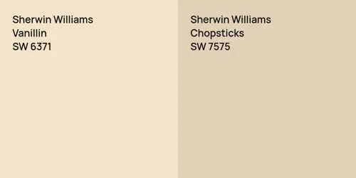 SW 6371 Vanillin vs SW 7575 Chopsticks