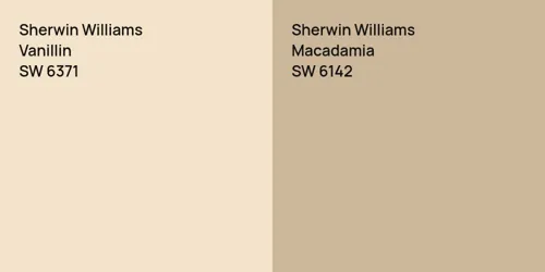 SW 6371 Vanillin vs SW 6142 Macadamia