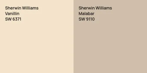 SW 6371 Vanillin vs SW 9110 Malabar