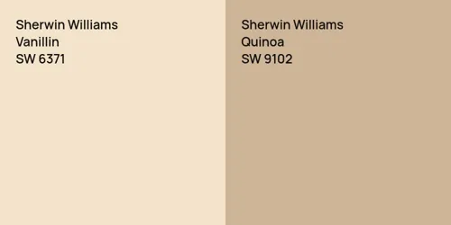 SW 6371 Vanillin vs SW 9102 Quinoa