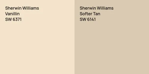 SW 6371 Vanillin vs SW 6141 Softer Tan