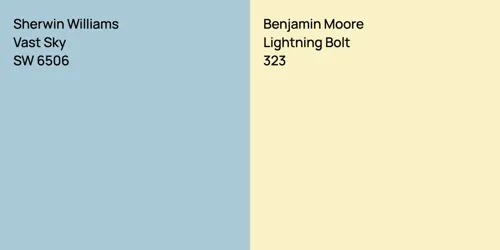 SW 6506 Vast Sky vs 323 Lightning Bolt