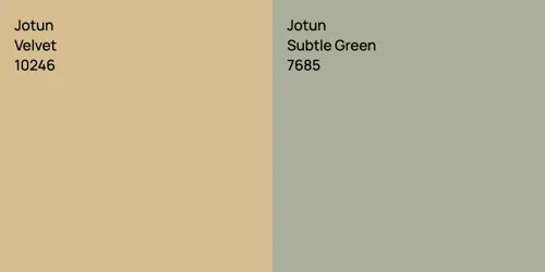 10246 Velvet vs 7685 Subtle Green