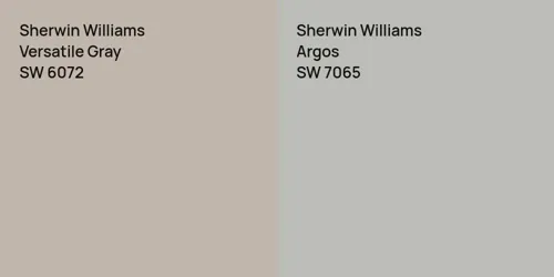 SW 6072 Versatile Gray vs SW 7065 Argos