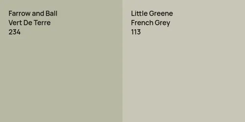 234 Vert De Terre vs 113 French Grey