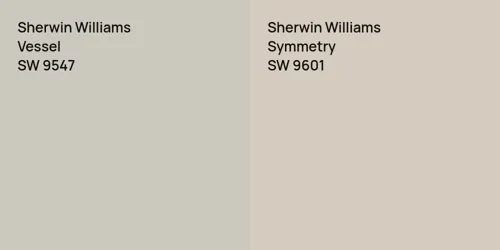 SW 9547 Vessel vs SW 9601 Symmetry