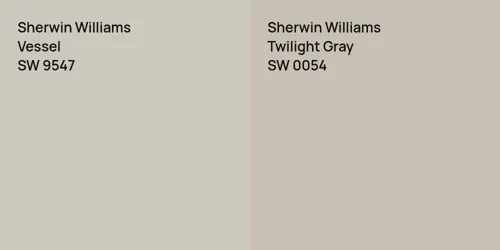 SW 9547 Vessel vs SW 0054 Twilight Gray