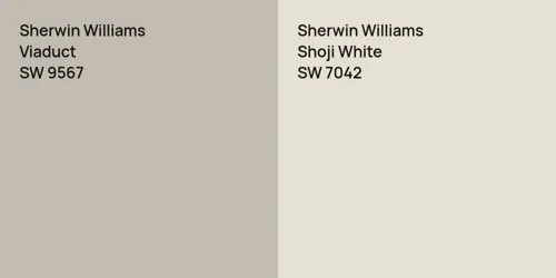 SW 9567 Viaduct vs SW 7042 Shoji White