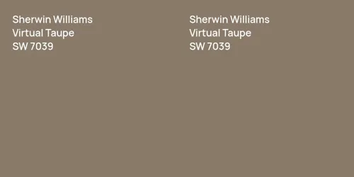 SW 7039 Virtual Taupe vs SW 7039 Virtual Taupe