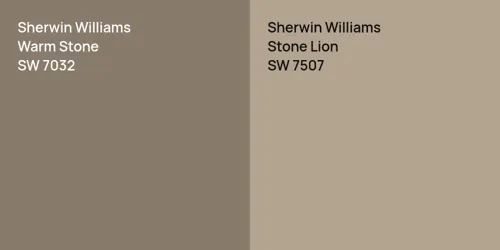 SW 7032 Warm Stone vs SW 7507 Stone Lion