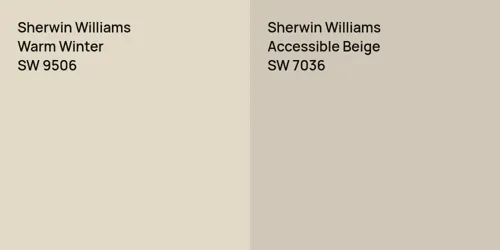 SW 9506 Warm Winter vs SW 7036 Accessible Beige