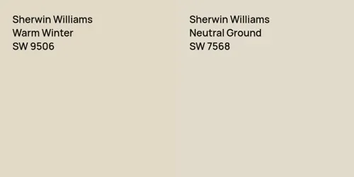 SW 9506 Warm Winter vs SW 7568 Neutral Ground