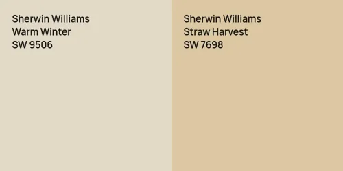 SW 9506 Warm Winter vs SW 7698 Straw Harvest