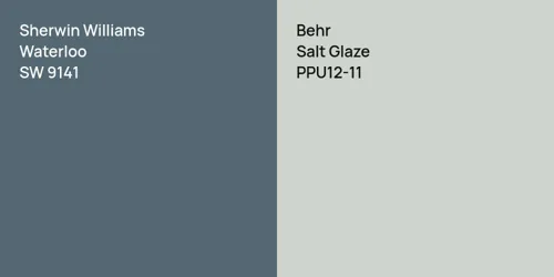 SW 9141 Waterloo vs PPU12-11 Salt Glaze