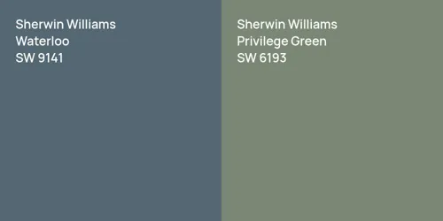 SW 9141 Waterloo vs SW 6193 Privilege Green