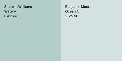 SW 6478 Watery vs 2123-50 Ocean Air