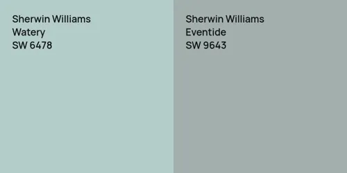 SW 6478 Watery vs SW 9643 Eventide