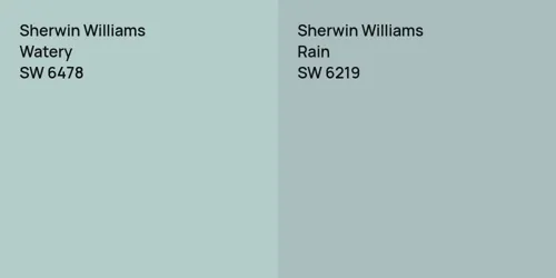 SW 6478 Watery vs SW 6219 Rain