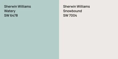 SW 6478 Watery vs SW 7004 Snowbound