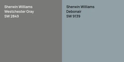 SW 2849 Westchester Gray vs SW 9139 Debonair