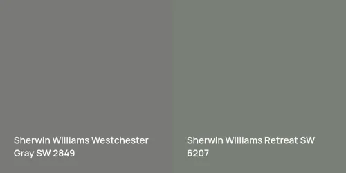 SW 2849 Westchester Gray vs SW 6207 Retreat