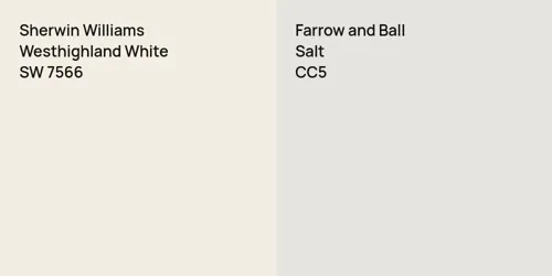 SW 7566 Westhighland White vs CC5 Salt