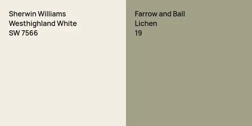 SW 7566 Westhighland White vs 19 Lichen