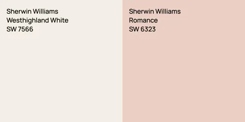 SW 7566 Westhighland White vs SW 6323 Romance