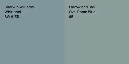 SW 9135 Whirlpool vs 85 Oval Room Blue