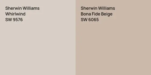 SW 9576 Whirlwind vs SW 6065 Bona Fide Beige