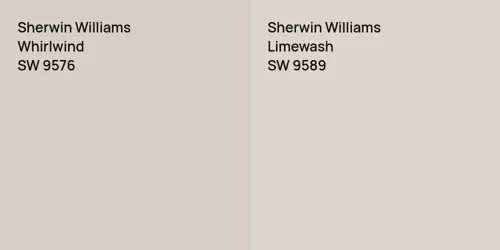 SW 9576 Whirlwind vs SW 9589 Limewash