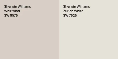 SW 9576 Whirlwind vs SW 7626 Zurich White