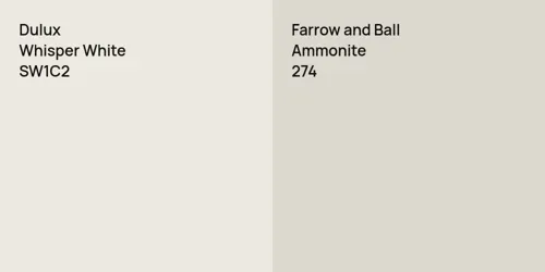 SW1C2 Whisper White vs 274 Ammonite