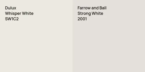 SW1C2 Whisper White vs 2001 Strong White