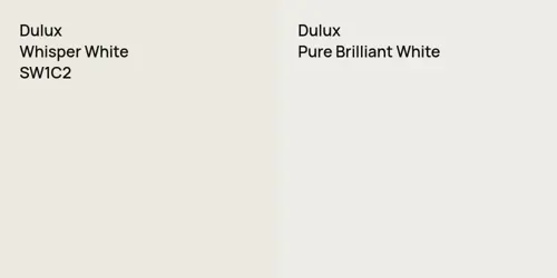 SW1C2 Whisper White vs null Pure Brilliant White