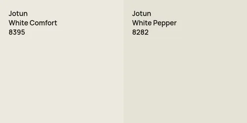 8395 White Comfort vs 8282 White Pepper