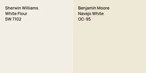 SW 7102 White Flour vs OC-95 Navajo White