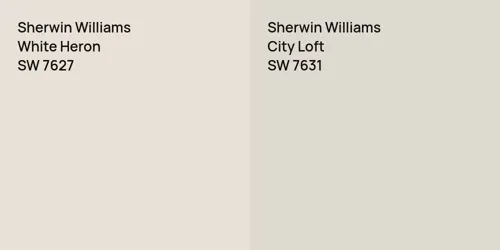 SW 7627 White Heron vs SW 7631 City Loft