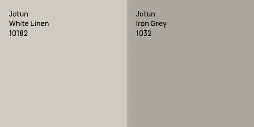 10182 White Linen vs 1032 Iron Grey