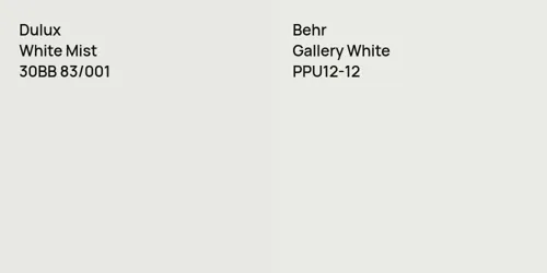 30BB 83/001 White Mist vs PPU12-12 Gallery White