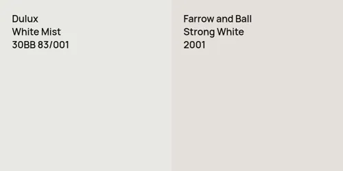 30BB 83/001 White Mist vs 2001 Strong White