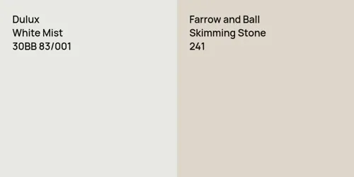 30BB 83/001 White Mist vs 241 Skimming Stone