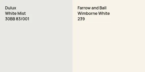 30BB 83/001 White Mist vs 239 Wimborne White