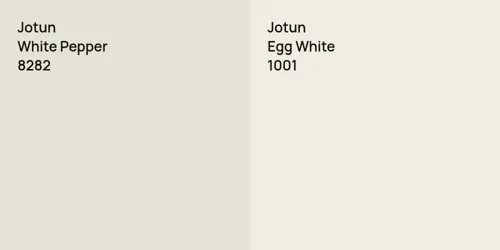 8282 White Pepper vs 1001 Egg White