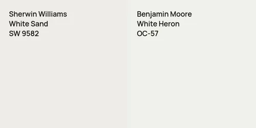 SW 9582 White Sand vs OC-57 White Heron